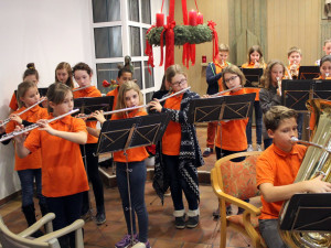 Das Konzert der Klasse 6b in der Kapelle des Christinenstiftes erhielt viel Beifall. 