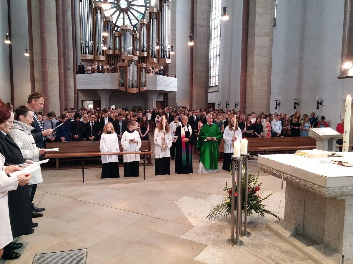 Der Samstag begann mit dem Abiturgottesdienst in der Propsteikirche. 